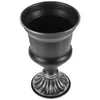 Vase Vintage FlowerPot家庭用アレンジVase Metal Iron Holder Retro Style Wedding Table Dry Black Decor