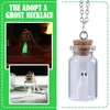 Chaînes Bijoux créatifs Glow Ghost Collier dans le noir Mignon Halloween Bijoux Adopter un pour les femmes Festival Gi H7S2