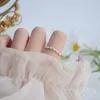 Cluster Rings Simple Zircon Flower Pearl Opening Ring Elegant Women's Party Cocktail Jewelry Accessories Adjustable Anniversary Gift