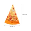 Decoratieve bloemen 2 stuks Simulatie Pizza Slice Kunstmatig Model Realistisch Decor Woondecoratie Plastic Voedsel Ornament Meubels Nep Set