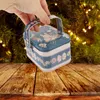 Storage Bottles Candy Jars Christmas Gift Packaging Tin Box Cookie Elk Holiday Container Tins With Lids