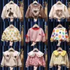 Girls Clothes Spring Autumn Casual Top Toddler Baby Girls Long Sleeve Floral Sweatshirts T-shirt Kids Pullover Tops Big Collar 240326