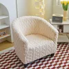 Housses de chaise en Jacquard de couleur unie, couvre-baignoire, pour la maison, le Club, le comptoir de Bar, le fauteuil, en Spandex, élastique, doux, pour canapé simple