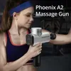 Phoenix A2 Massage Gun Muscle Relaxation Deep Tissue Massager Dynamic Therapy Vibrator Shaping Pain Relief Back Foot 240327