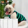 Dog Apparel Suprepet Striped Cotton Coat Breathable Pets Clothing Comfortable For Puppy Cute Dogs Cats All Season Pet Accessories Supplier