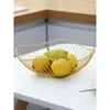 Cesto di frutta in metallo Morden Wire Snack Pane Ciotole per verdure Ciotole da cucina Uova Porta dessert Nordic Organizer Cake Stand