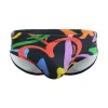 Sépare les maillots de bain masculins de haute qualité avec pad rose imprimées couleurs de natation triangle