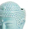 Tassen, Kaffeetasse, Tathagata-Buddha-Form, langlebig, Buddha-Kopf, Keramik, einfach zu verwenden, Grün