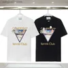 Camisetas para hombre Tamaño asiático Impresión de algodón Letra impresa Camiseta Casa Moda Deporte Contton Hombres Camiseta T2404