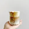 Verres à vin Ins Hanfeng Ice Latte Cup Lahua produit unique café maison Vintage verre eau bière