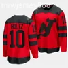 Dames Nieuwe''jersey''devils''men Jeugd Jack Nico Hischier Luke Hughes Jesper Bratt Dawson Mercer Stadium Series Rode Hockey Jersey