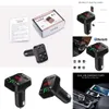 2024 Car Kit Handsfree Wireless Bluetooth Fast Charger FM Transmitter LCD Mp3 Player USB Charger 2.1A Accessories Handsfree Audio Receiver