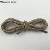 30Prairs/Lotweiou 4.5mm Fashion Polyester Sports Running Shoestring Custom Color Shoelaces Rope Lacing For Sneakers Martin Boot 240401