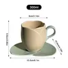 Tasses Tasse à café en céramique avec et poignée tasse à thé rétro cadeau de bureau à domicile petit déjeuner personnalité créative