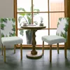 Chair Covers Green Leaves Plant White Cover Stretch Elastic Dining Room Slipcover Spandex Case For Office