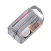 Storage Bags Mesh Transparent Cosmetic With Zipper Multipurpose Toiletries Pouches Portable Organizing Bag Supplies