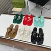 Designer-Hausschuhe, Flip-Flop-Zehensandalen, Damen-Slipper, Strand-Innenbereich, flach, klassische Luxusmarke, Sommer-Slipper, Sandalen, Slip-On, Größe 35–42, mit Box