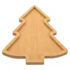 Пластины Рождественская елка с орехами деревянные закуски Decor