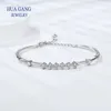 Цепочка 925 Yintong Diamond Test Past Отличная резка D-цвет VVS1 Мосиликоновый свадебный браслет-цепочка для девочек-подростков Классические ювелирные изделия Q240401