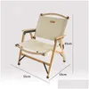 Mobilier de rangement et d'entretien du matériel Mountainhiker Chaise pliante en bois massif d'extérieur Tralight Portable Cam Pique-nique Barbecue Selfdriv Otdyz