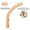 Hooks Wooden Wall Plant Hangers Indoor Mounted For Hanging Plants Flower Bracket Wind Chimes