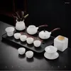 Zestawy herbaciarni Zestaw herbaty chiński prezent ceramiczny angielski popołudniowa obsługa sitka do salonu Te Zestaw Matcha Produkty domowe