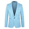 Mężczyźni moda wszechstronna stała garnitur Slim Fit Kurtka Business Wedding Party Homecoming Suits Wygodne oddychanie kardigan 240318