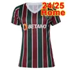 24 25 Jerses de futebol feminino de Fluminense Gano Andre John Kennedy Keno Martinelli Alexsander Home Away Futebol Camisas Uniformes