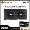 Grafikkort MOUGOL RADEON RX580 8G CARD GDDR5 Memory Video Gaming PCIE30X16 Kompatibel DVI för stationär dator 240318 Drop Deliver OTDQX