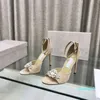 Tacchi alti sexy da 10 cm per scarpe da sposa da donna alla moda per feste EU34-42