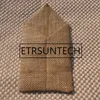 Party-Dekoration, 120 Stück, rustikaler europäischer Land-Hochzeitstisch, Besteckhalter, Jutebeutel, natürliche Sackleinen, Bestecktaschen, Messer, Gabel