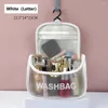 Cosmetic Bags PVC Matte Hook Washbag Tote Translucency Large Makeup Bag Travel Women's Cute Organizer For Girls