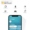 Controle para apple homekit tuya tomada inteligente ue eua plug 16a wifi tomada de parede elétrica casa inteligente siri controle voz