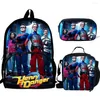 Schooltassen 3 stks Mochila Henry Gevaar Print Rugzak Voor Jongens Meisjes Kinderen Patroon Boekentas Tas Pack325d