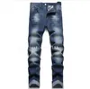 Mäns jeans Ny vår 2024 Cat Beard Back Pocket broderad lös tunga hantverk raka stretch Stretch Men's Jeans kamouflage jeans kamouflage jeans Motocykel