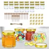 Bouteilles de stockage paquet de 20 mini pots en verre avec couvercles torsadés pour le miel et les liquides