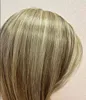 Mix color wig 13x4HD front lacehuman hair mixed highlights Natual Straight hair