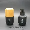 Bouteilles de stockage 30ML bambou cosmétique émulsion/Lotion pompe conteneur maquillage fond de teint bouteille rechargeable vide beauté correcteur