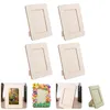 Frames 4 stuks DIY houten Po-frame onvoltooide foto ambachten blanco