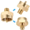 Tools 2pcs/set 1LB Propane Gas Bottle Connection 1/4" NPT Female Male Solid Brass Universal Fitting Refill Adapter Grill Stove Tank