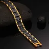 Collana Vinterly magnetica a catena da uomo Salute Energia Ematite Oro Nero Ceramica Bracciale da uomo Collana di gioielli Q240401