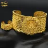 Armbanden aniid afrikansk 2022 ny armband med ring för kvinnor nigerianska brud bröllop smycken gåva mellersta östra arabiska indiska smycken armbanden