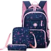 Mochila 3 pçs/set sacos de escola para meninas adolescentes impressão mochilas crianças saco de viagem ortopédico mochila infantil