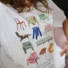 デザインチェア印刷された女性ヴィンテージTシャツegirlグランジ美学歌詞TシャツトレンディファッションY2Kストリートウェアティートップス