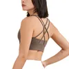 reggiseno yoga allineare serbatoio reggiseno sportivo da donna classico popolare burro fitness morbido serbatoio palestra raccolto yoga gilet bellezza schiena antiurto con pettorale rimovibile all'ingrosso