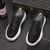 Casual Shoes Luxury Fashion Men's Black Blue Rhinestone Platform Causal Flats Moccasins Male Rock Hip-Hop Walking Sneakers 38-44