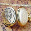Montres de poche à Quartz pour mon mari, cadeau d'anniversaire, pendentif, chaîne, chiffres romains, cadran, horloge masculine Vintage