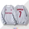 Zespół Portugalii Cristiano Ronaldo 7 okrągłe bluza z kapturem dla mężczyzn wiosna kobiet i jesienne długi rękaw zwyczajny wszechstronny