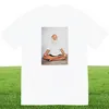 22SS Box Letter Rick Rubin Tee Medition Printed Summer Simple Solid Color с коротким рукавом мод повседневное дышащие мужчины Women Coupl1002014