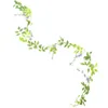 Decorative Flowers Artificial Hanging Vines Simulated Wisteria Strips Chrismas Wreath Decor